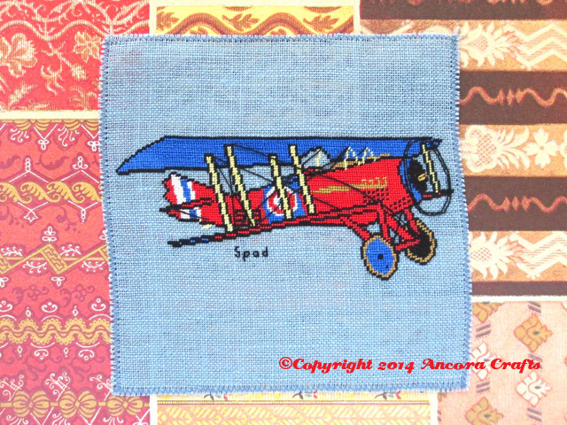 world war 1 era airplane cross stitch pattern needlepoint pattern spad