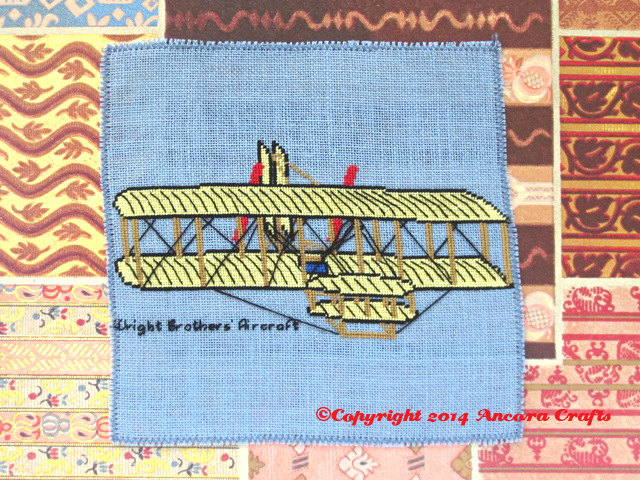 world war 1 era airplane cross stitch pattern needlepoint pattern wright brothers