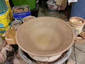 ACrafty Interview - Chris Tedin pottery bowl on wheel