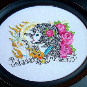 ACrafty Interview - Katie Kutthroat your ruin may gain embroidery