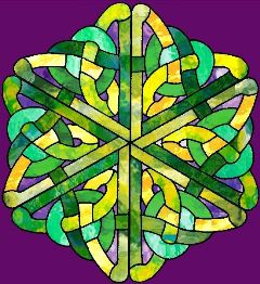 hexagon crafts part 3 - celtic knot stained glass