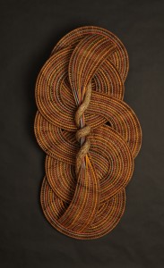 acrafty interview - tinas baskets circle and curves wall hanging