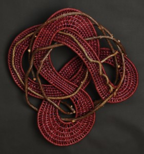 acrafty interview - tinas baskets musical note woven wall hanging