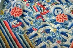 healthy water themed crafts part 2 - embroidered Chinese silk jifu robe