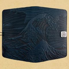 healthy water themed crafts part 3 - hokusai leather kindle cover