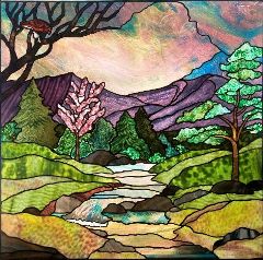 healthy water crafts - stained glass river by jini