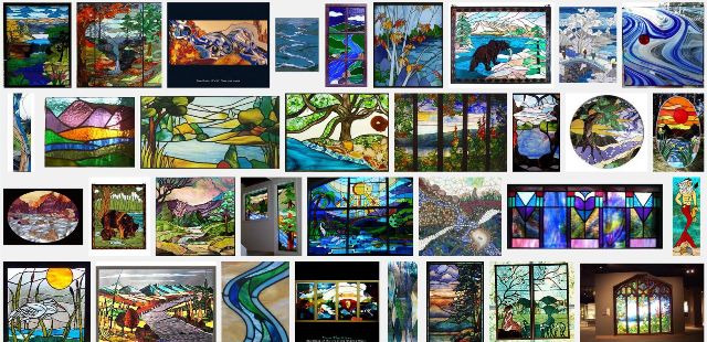 healthy water themed crafts part 2 - google result on stained glass river