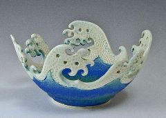 healthy water crafts - wave rim bowl by bonnie belt