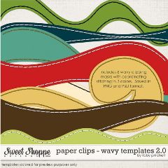 healthy water themed crafts part 2 - wavy templates for scrapbooking