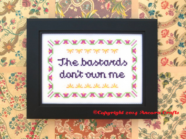 craig ferguson cross stitch pattern the bastards don't own me