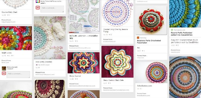 variegated floss projects part 5 - pinterest crochet mandalas