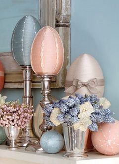 variegated floss projects part 6 - martha stewart thread wrapped easter eggs