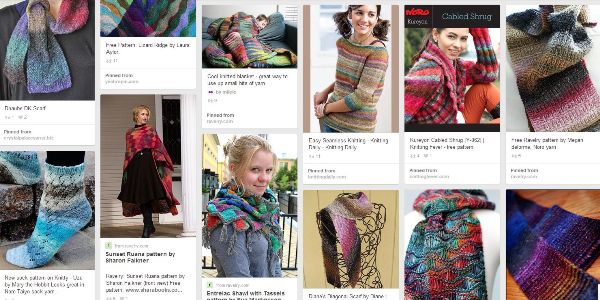 variegated floss projects part 4 - pinterest board of noro projects