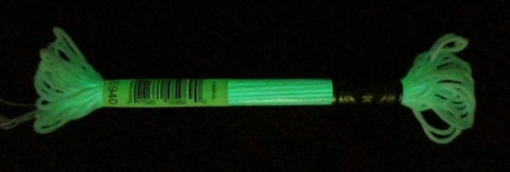 DMC glow in the dark floss E940
