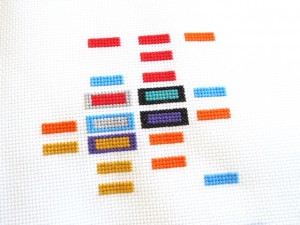 cross stitch guide to the NFL - work in progress 2