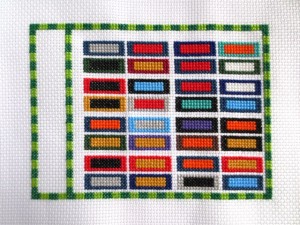 cross stitch guide to the NFL - work in progress 4