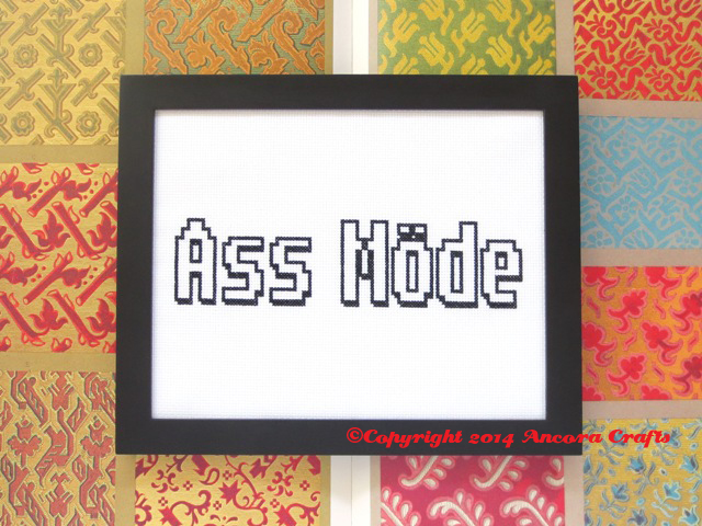 craig ferguson ass mode cross stitch pattern