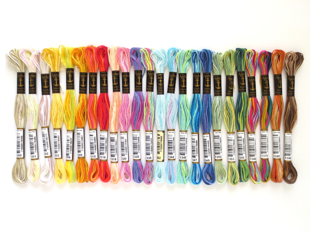 Rainbow Variegated DMC Embroidery Thread