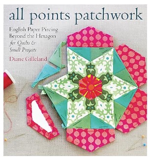the book cover of all points patchwork by diane gilleland