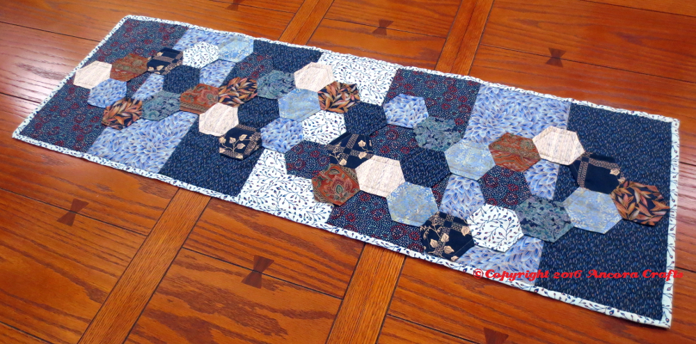 hexagon table runner project