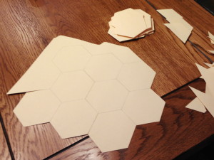 hexagon table runner project templates