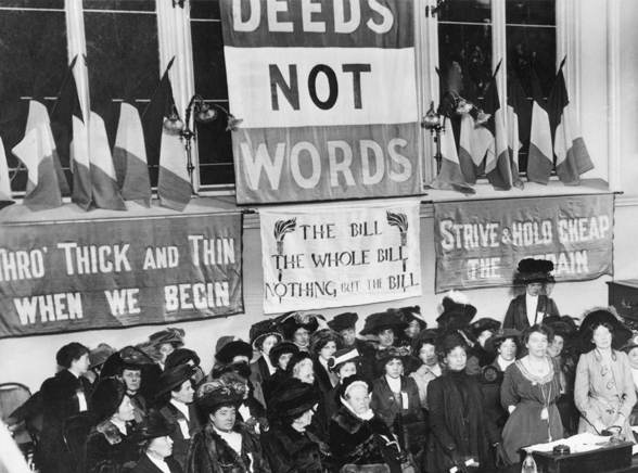 deeds not words cross stitch example suffragette banner 