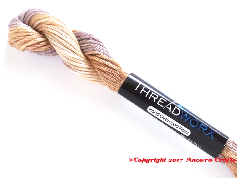 threadworx 1032 variegated floss brown sugar and spice