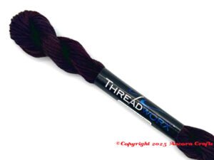 ThreadworX 10358 Variegated Embroidery Floss Chocolate Plum is deep shades of chocolate browns and plum purples