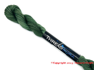 ThreadworX 10487 Variegated Embroidery Floss Evergreen is gorgeous medium forest greens