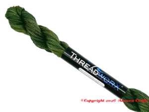 ThreadworX 10486 Forest Floor is gorgeous shades of dark forest yellow greens