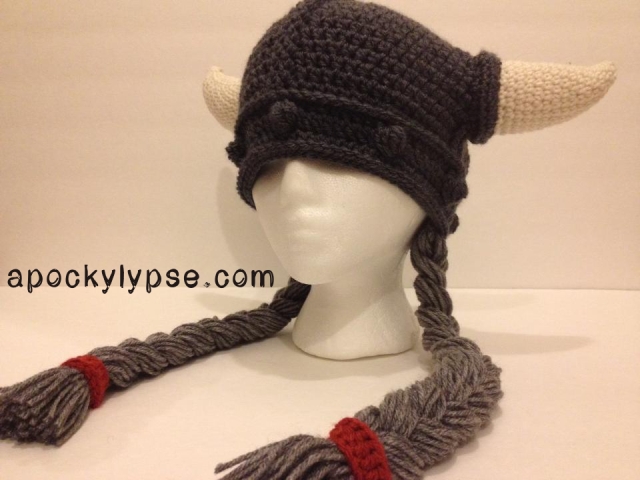 knit viking helmet
