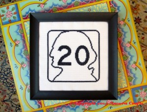 washington state cross stitch pattern highway sign