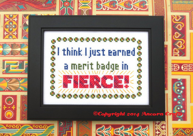 craig ferguson cross stitch pattern I think I just earned a merit badge in fierce!