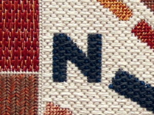compass needlepoint compass rose close up 1 double stitch