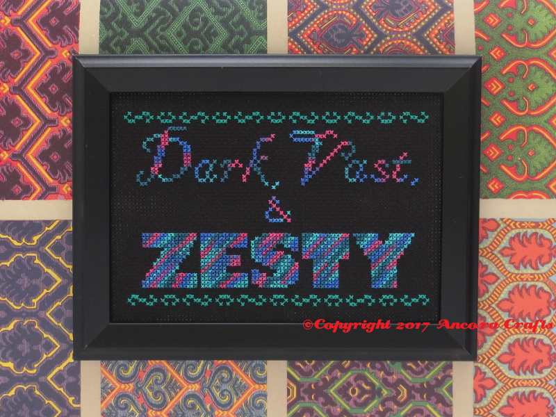 zesty cross stitch pattern dark vast and zesty
